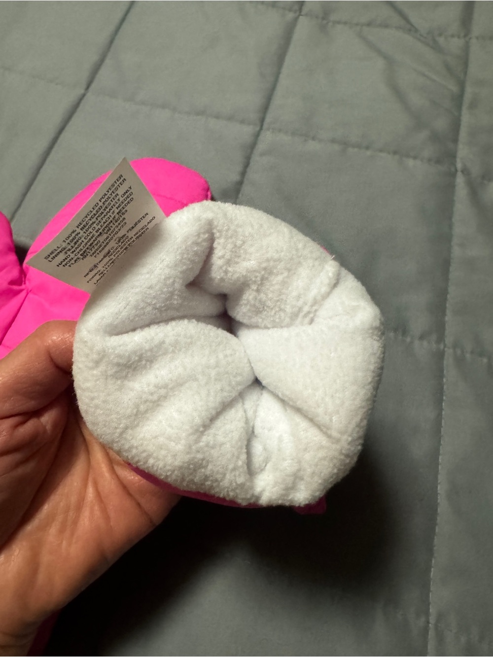 A New Day Pink Fleece Lined Insulated Women's Mittens One Size - Picture 4 of 5